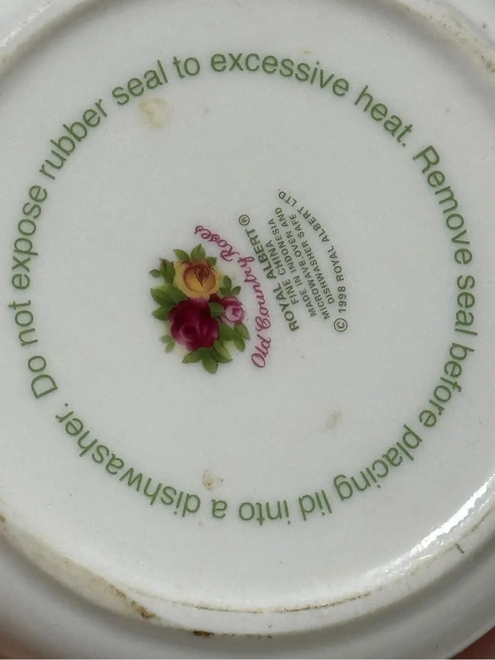 Royal Albert White Porcelain Canister Set with Pink and Yellow Rose Pattern